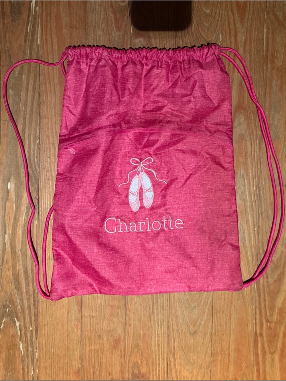 Pink “Charlotte” thirty-one Drawstring Dance Bag